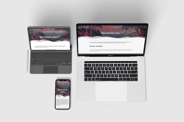 Mockup responsive site web AccessiWeb site Beverly Dose, web designer UX UI à Bordeaux – Beverly Design