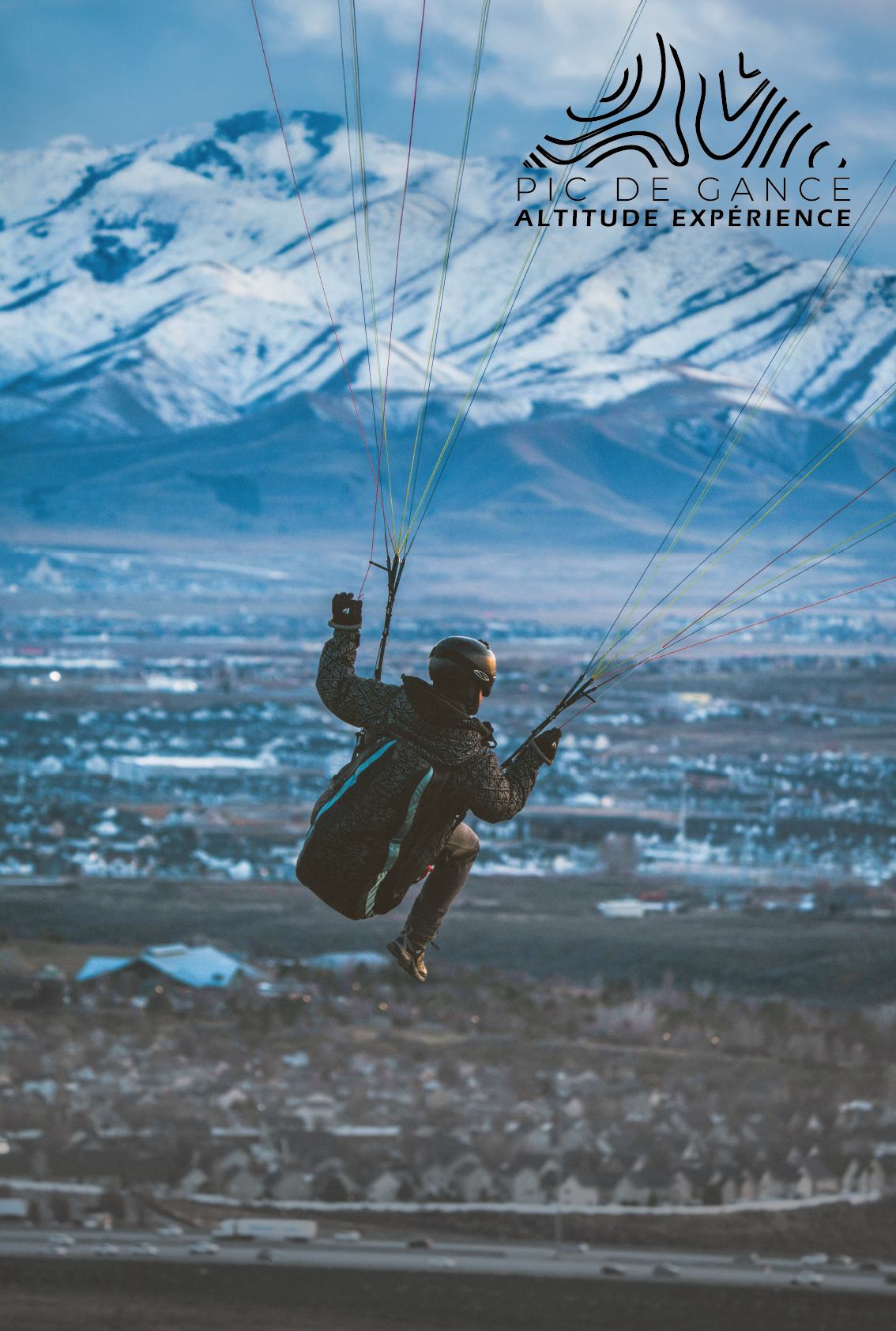 Affiche parapente station Pic de Gance site Beverly Dose, web designer UX UI à Bordeaux – Beverly Design