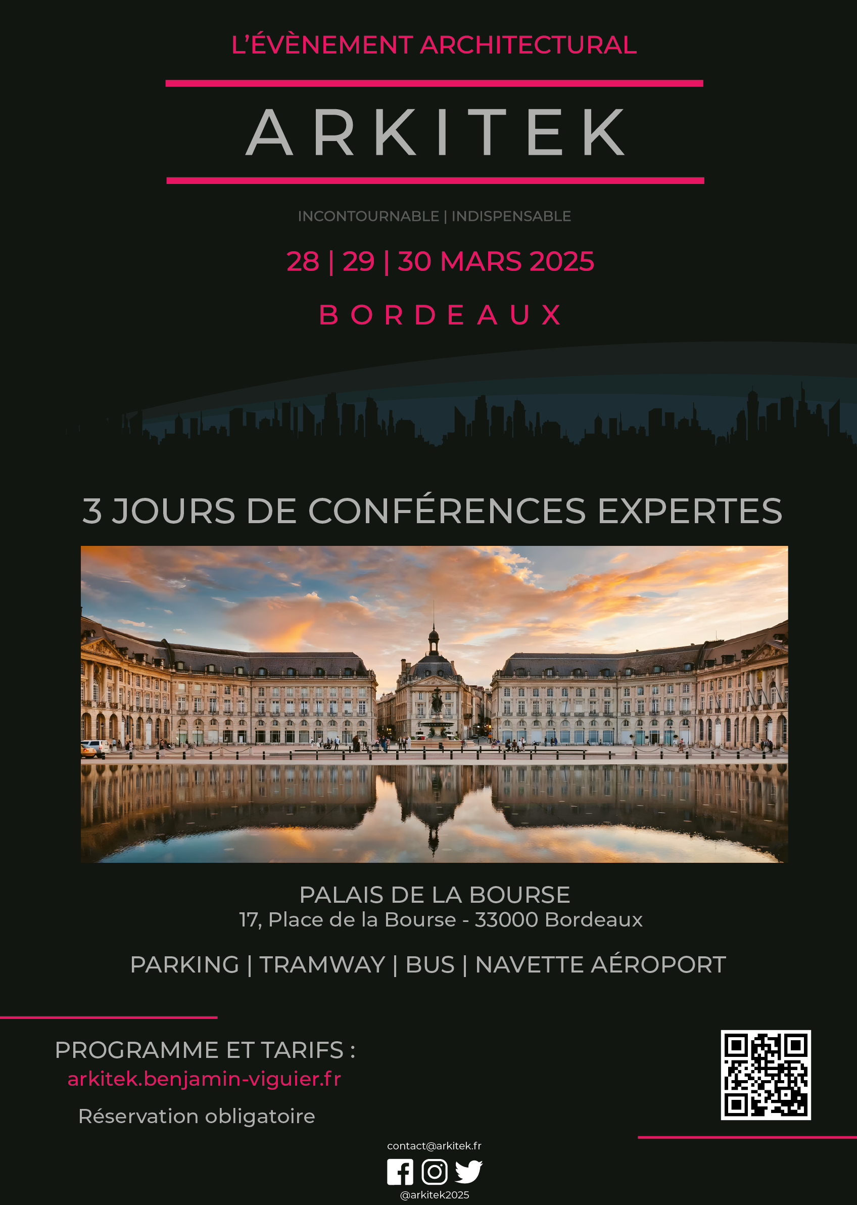 Affiche ARKITEK dark site Beverly Dose, web designer UX UI à Bordeaux – Beverly Design