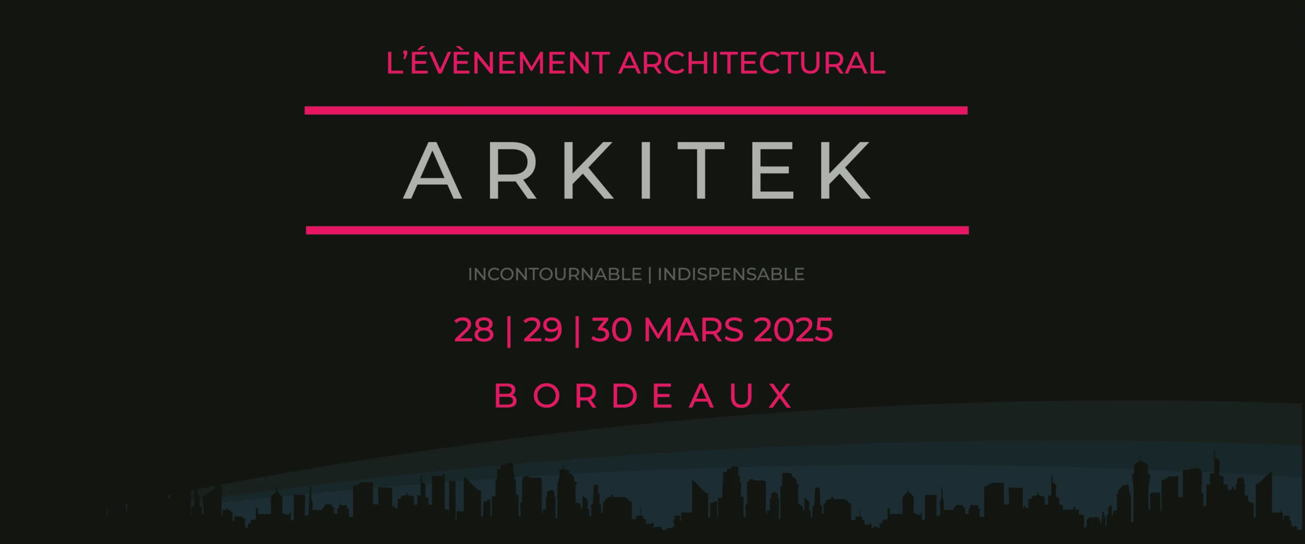 Affiche ARKITEK dark pour arrêt de bus site Beverly Dose, web designer UX UI à Bordeaux – Beverly Design